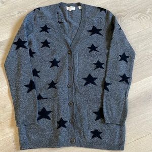 Chinti & Parker Heather Grey Star Cardigan. Size S.